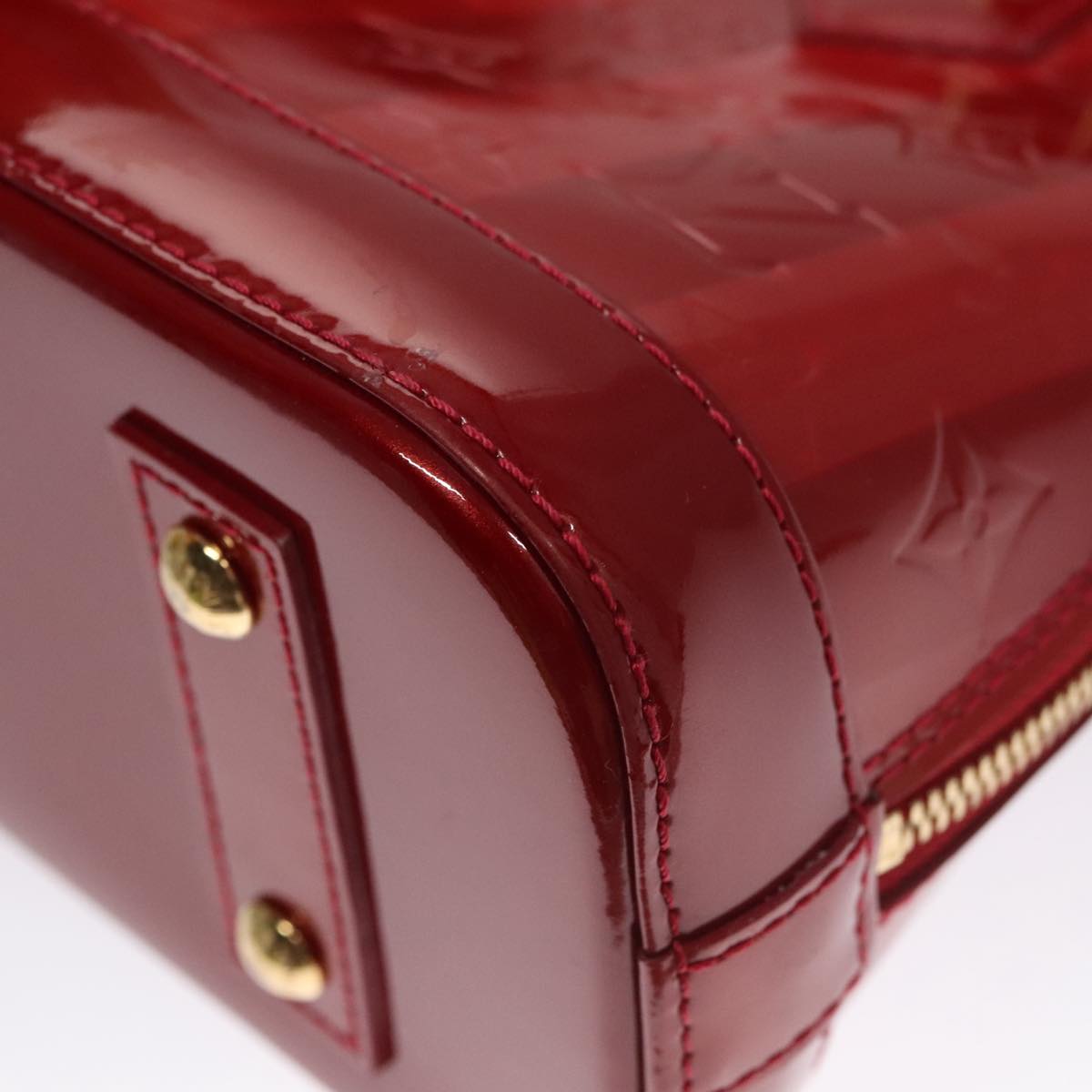 Louis Vuitton Alma Red Patent Leather Handbag (Pre-Owned)