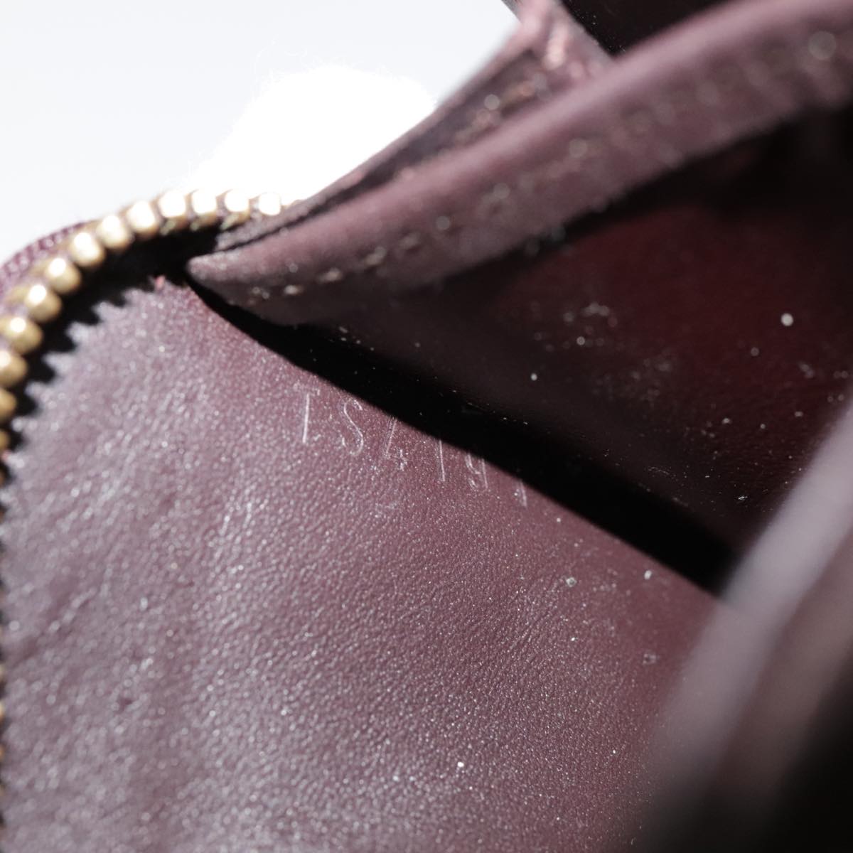 Louis Vuitton Zippy Coin Purse Burgundy Patent Leather Wallet  (Pre-Owned)