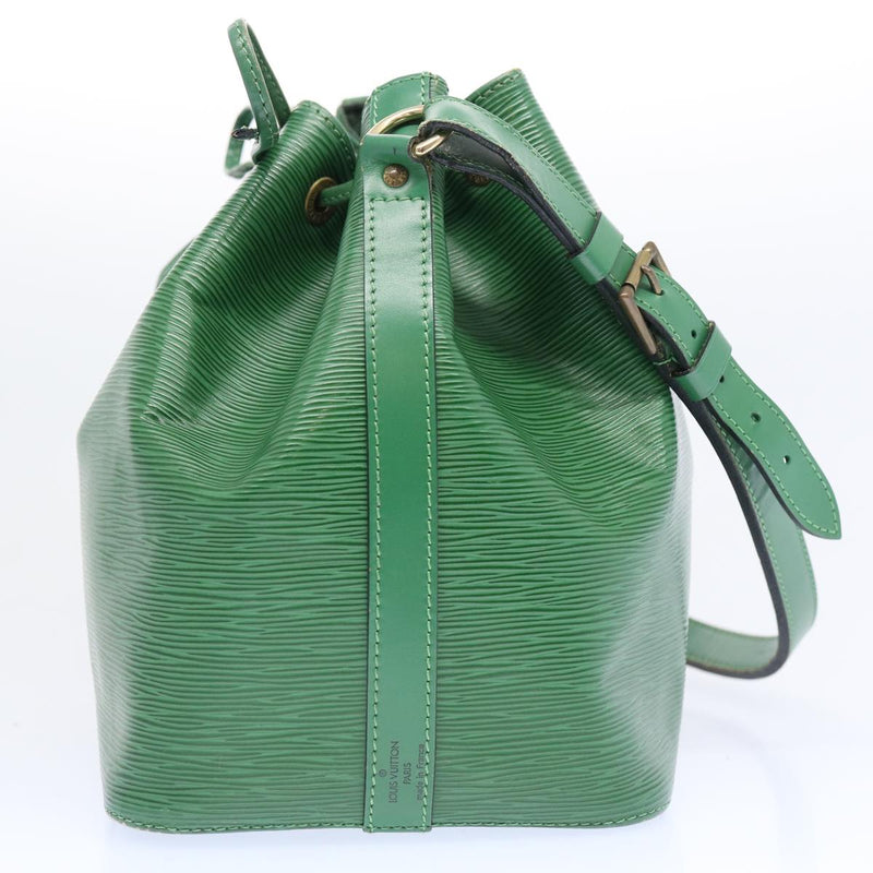 Louis Vuitton Petit Noé Green Leather Shoulder Bag (Pre-Owned)
