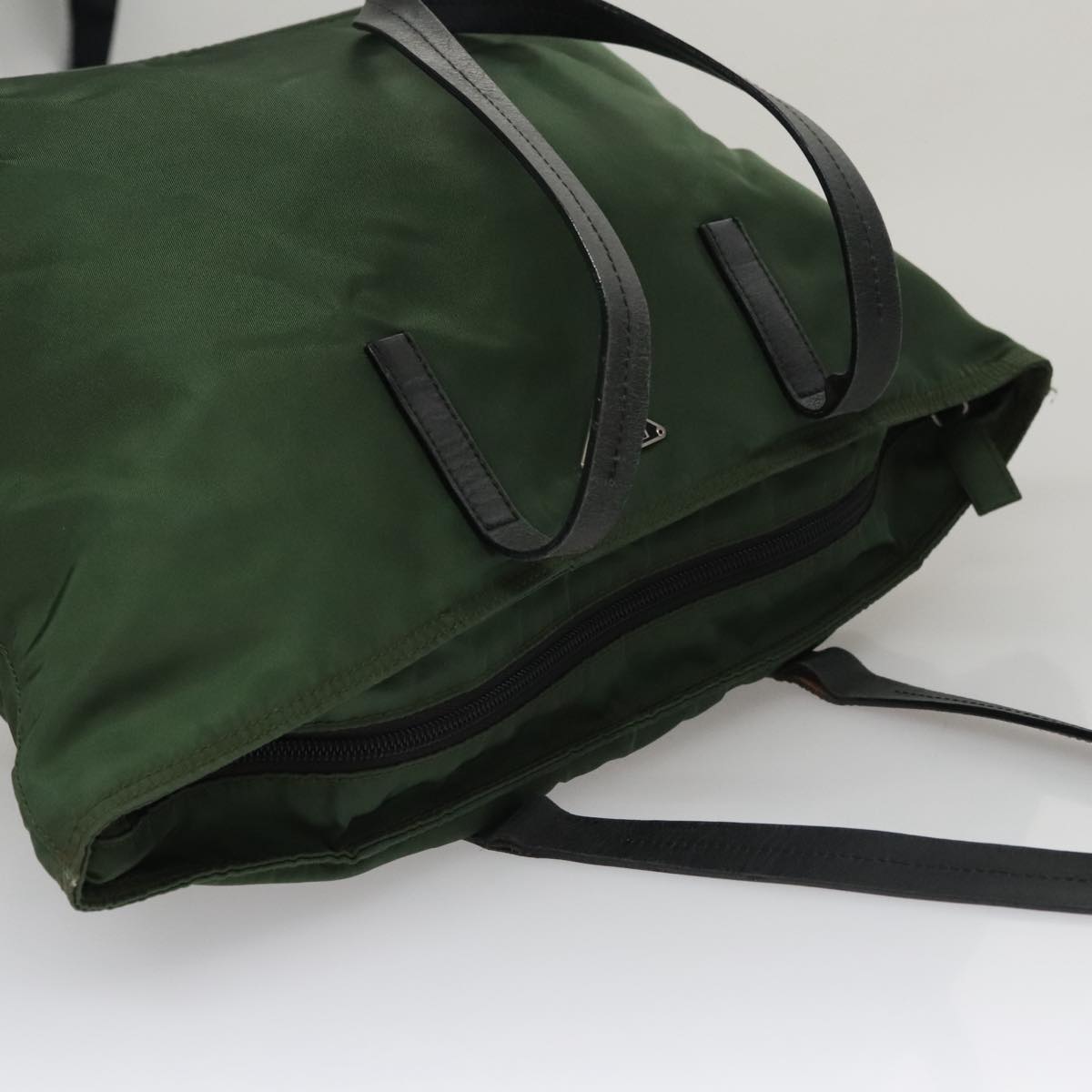 Prada Tessuto Green Synthetic Tote Bag (Pre-Owned)
