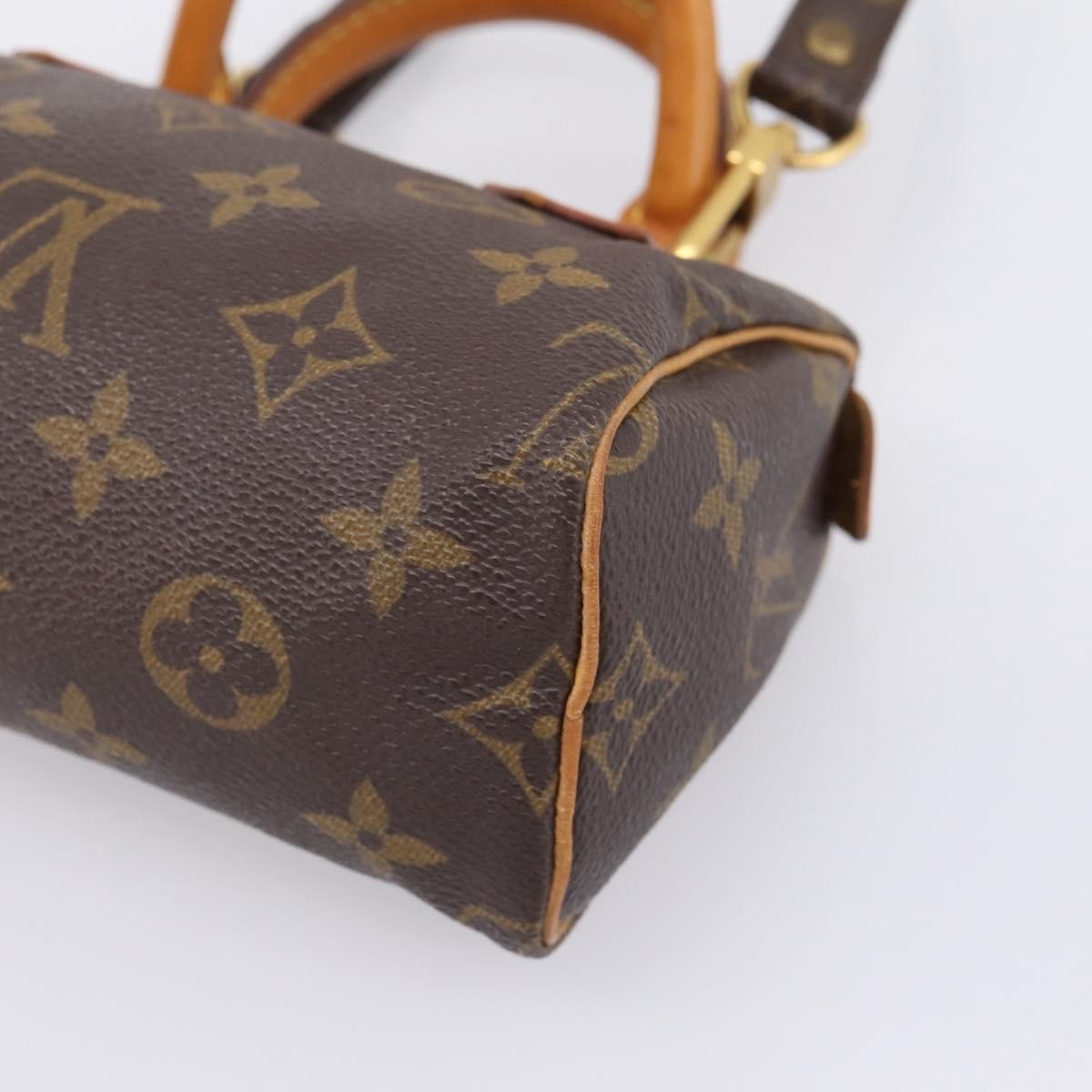 Louis Vuitton Speedy Mini Hl Monogram Canvas Brown Canvas Handbag (Pre-Owned)