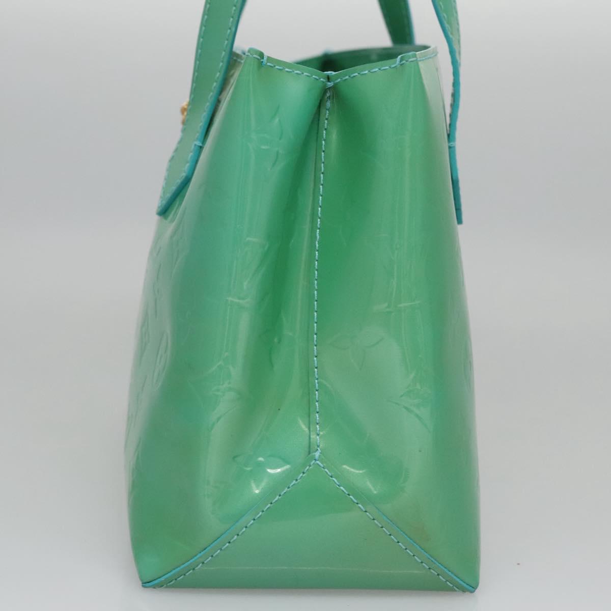 Louis Vuitton Wilshire Blue Patent Leather Handbag (Pre-Owned)