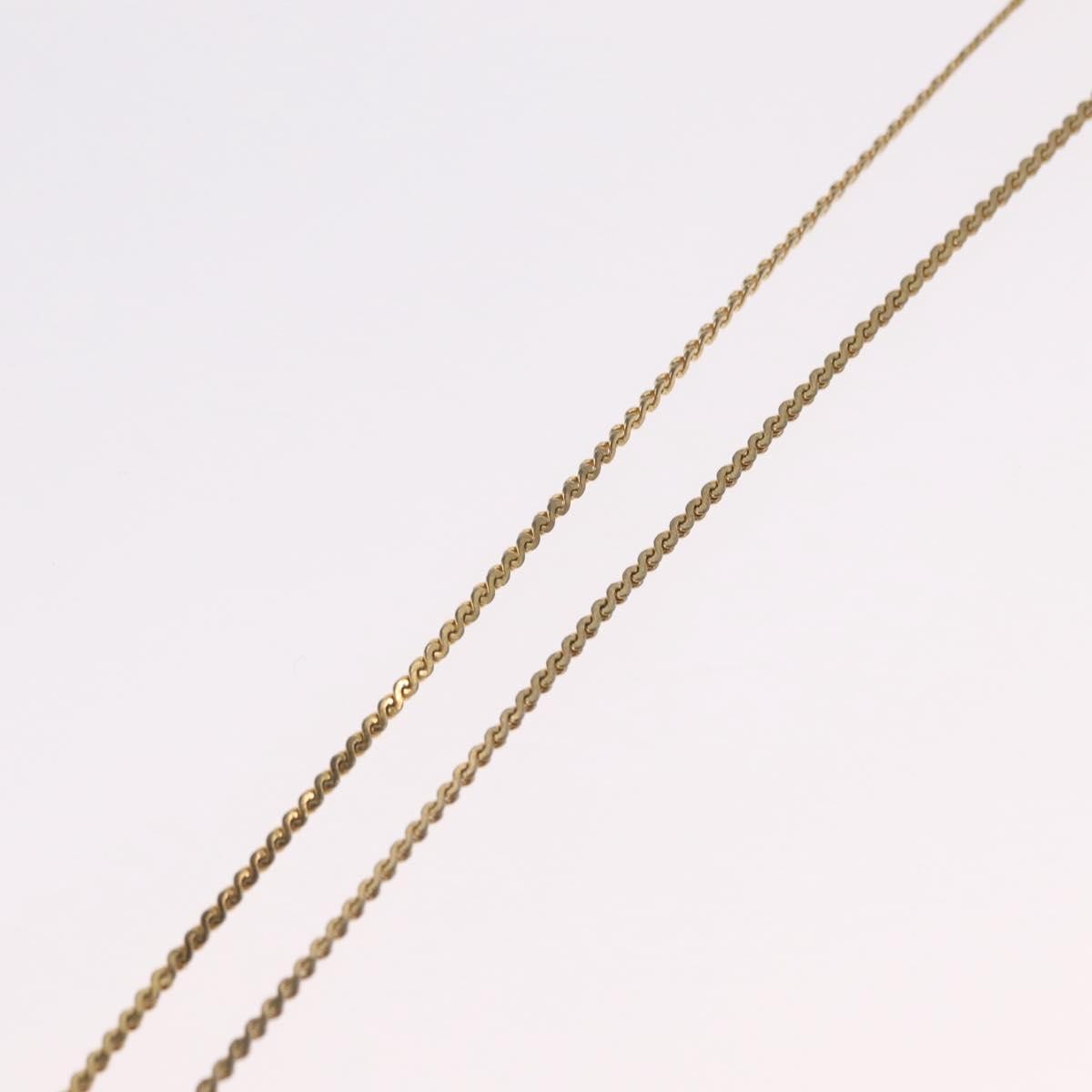 Christian Dior Vintage Cd Pendant Metal With Crystals Gold Metal Necklace Jewelry (Pre-Owned)