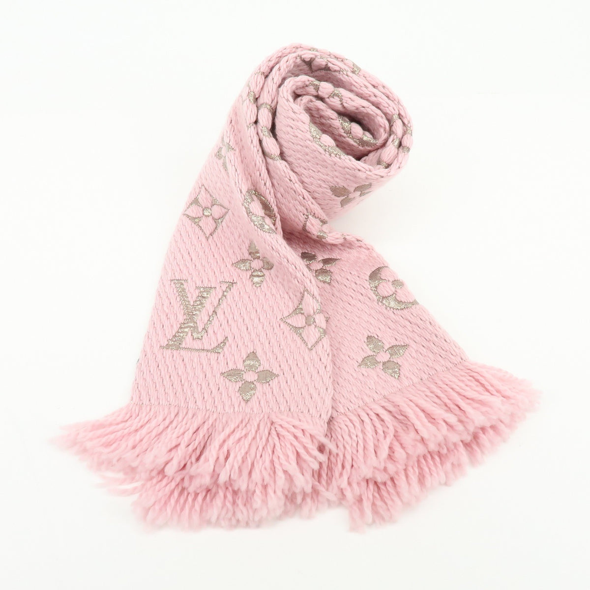 Louis Vuitton Etoile Scarf Monogram Pink Wool Scarve & Shawl Accessory (Pre-Owned)