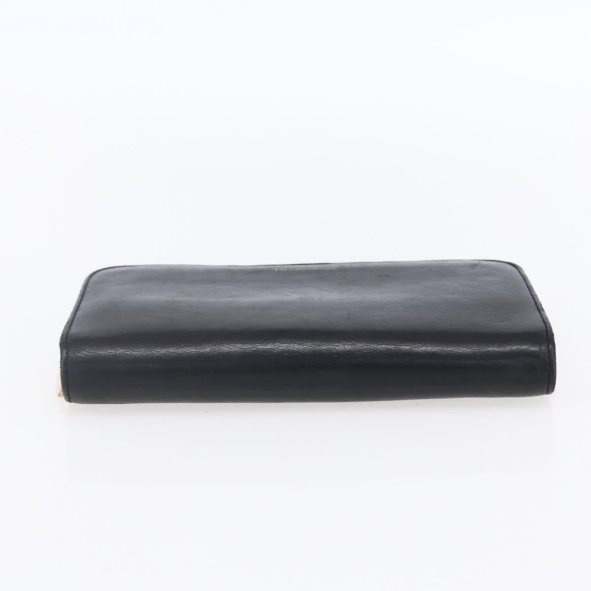 Tiffany & Co. Zip Around Leather Black Leather Wallets Accessory (Pre-Owned)