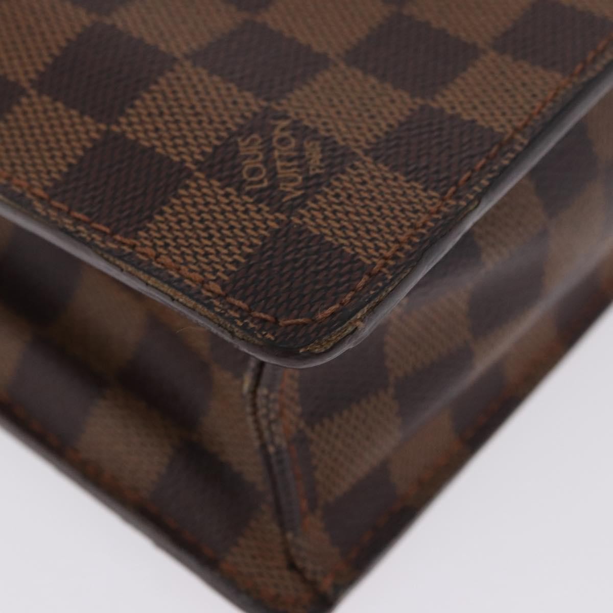 Louis Vuitton Altona Damier Ebene Brown Canvas Briefcase Bag (Pre-Owned)