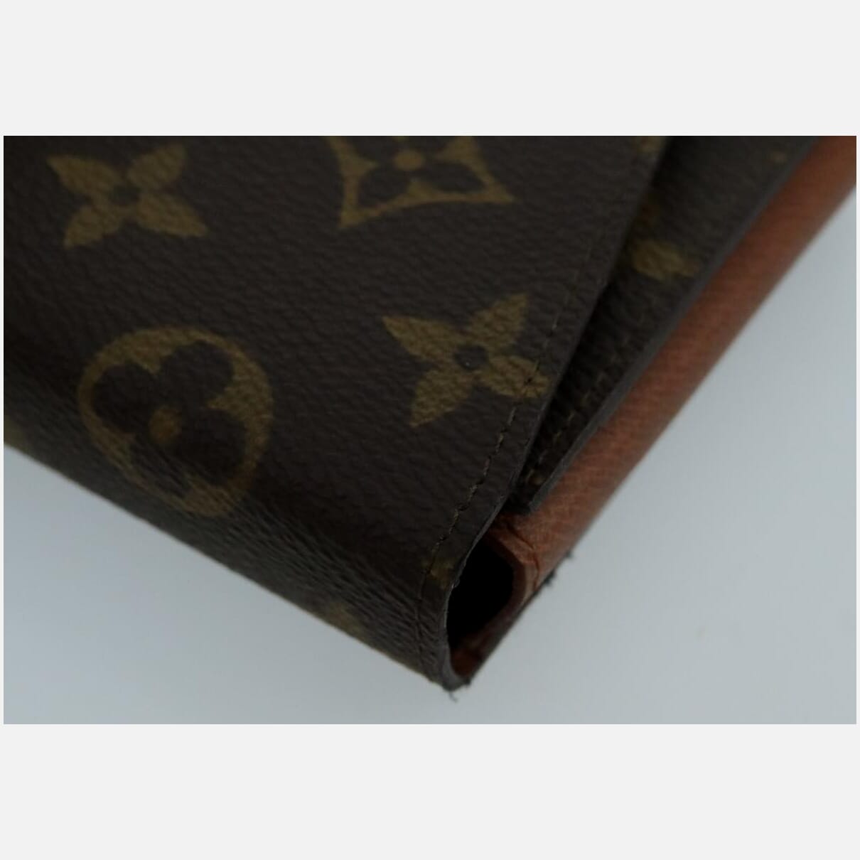 Louis Vuitton Card Case Brown Canvas Wallet  (Pre-Owned)