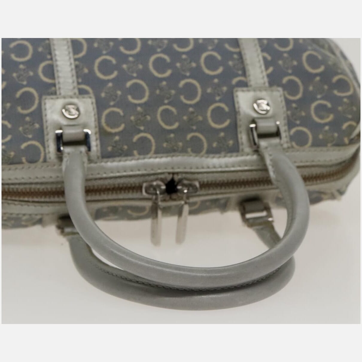 Céline Macadam Blue Canvas Handbag (Pre-Owned)