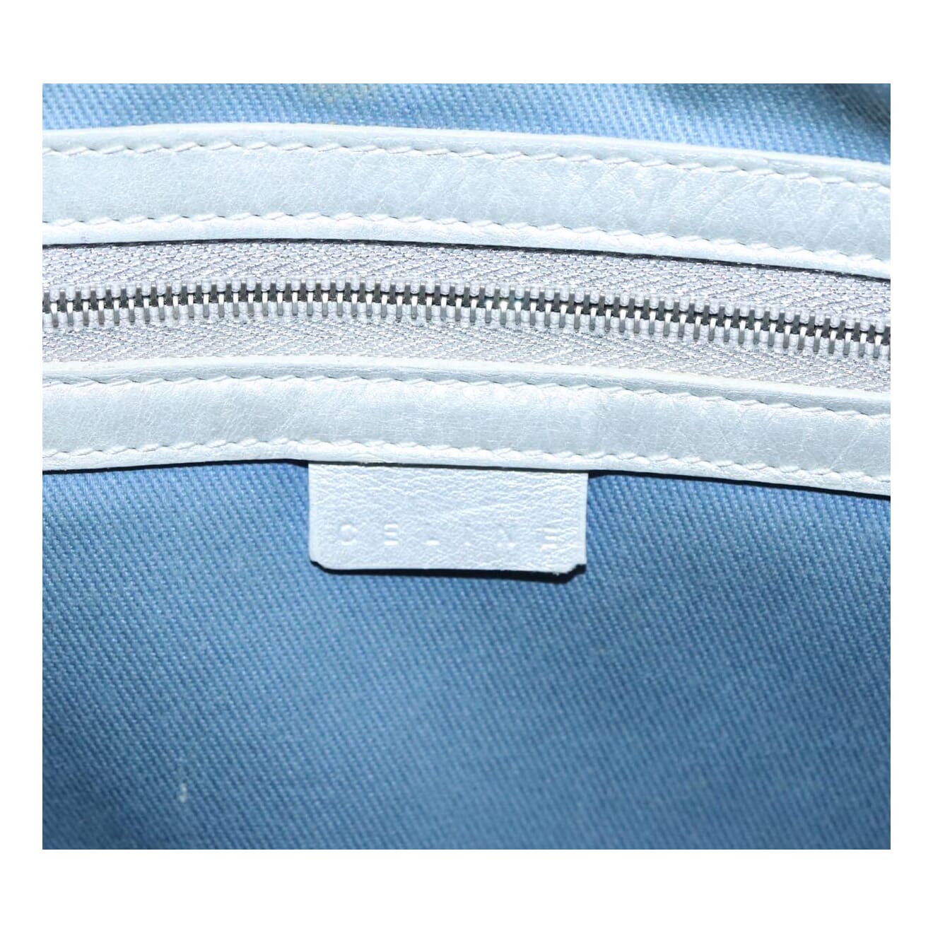 Céline Macadam Blue Canvas Handbag (Pre-Owned)