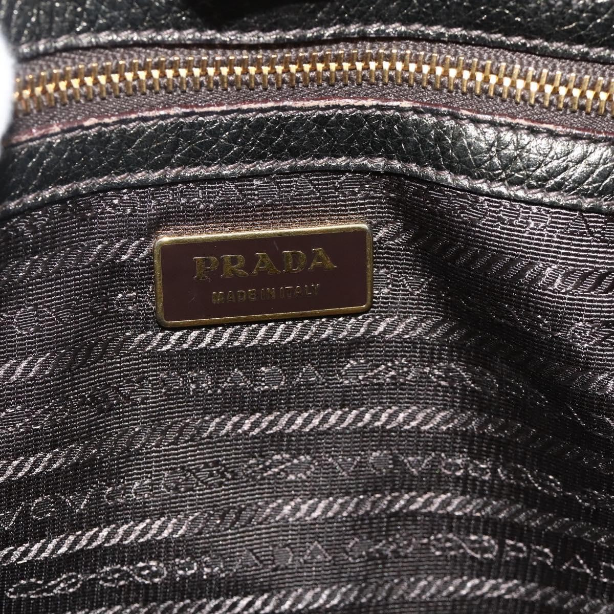 Prada Side Pocket Hobo Vitello Daino Gold Leather Shoulder Bag Bag (Pre-Owned)