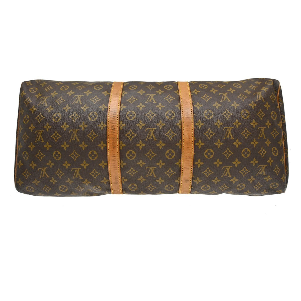 Louis Vuitton Keepall Monogram Brown Canvas Travel Bag Bag (Pre-Owned)
