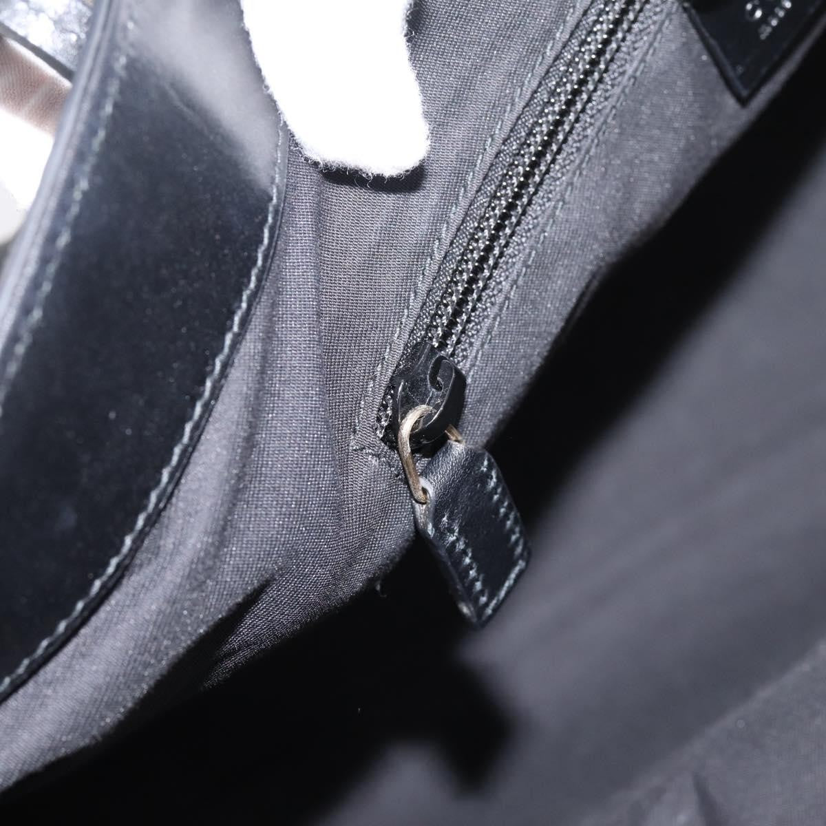 Gucci Bright Diamante Leather Black Leather Tote Bag Bag (Pre-Owned)