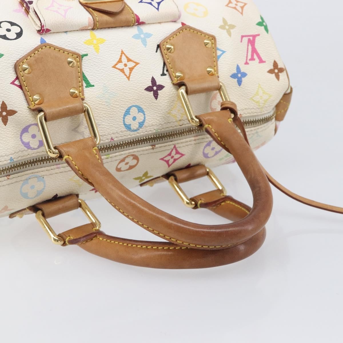 Louis Vuitton X Takashi Murakami Speedy Soft Bandouliere Monogram Multicolor Multicolour Canvas Handbag (Pre-Owned)
