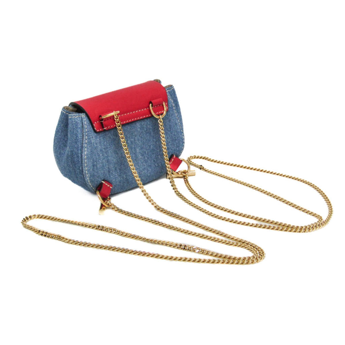 Chloe Drew Leather Multicolour Leather Backpack Bag (Pre-Owned)