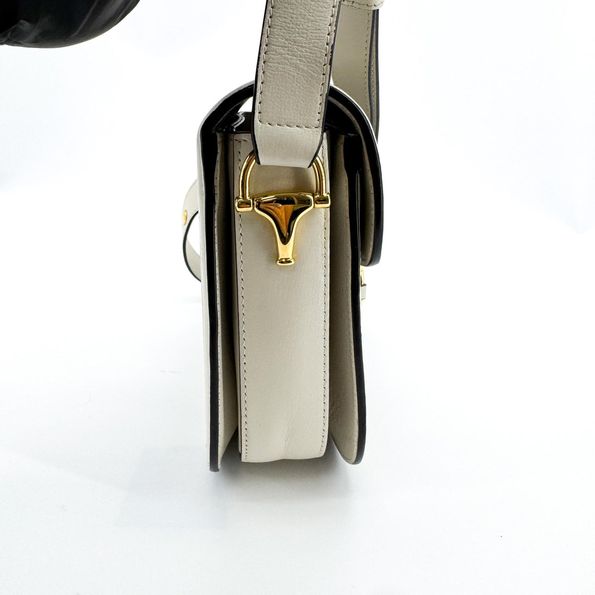 Gucci Horsebit 1955 Gg Coated Canvas With Leather Beige Canvas Shoulder Bag Bag (Pre-Owned)