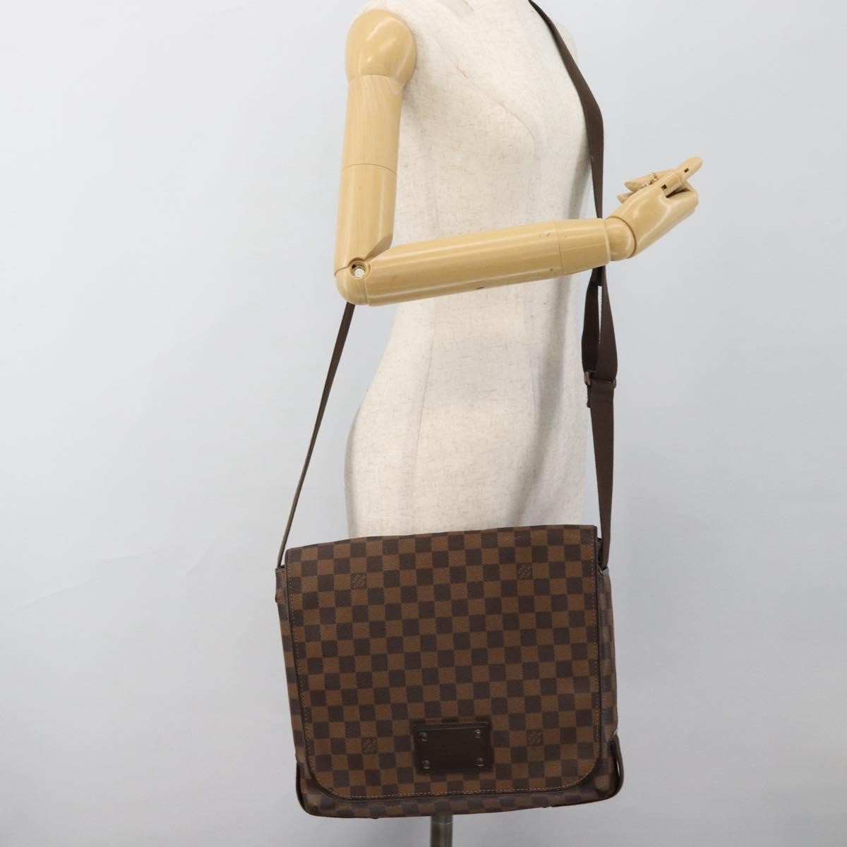 Louis Vuitton Brooklyn Damier Ebene Brown Canvas Shoulder Bag Bag (Pre-Owned)