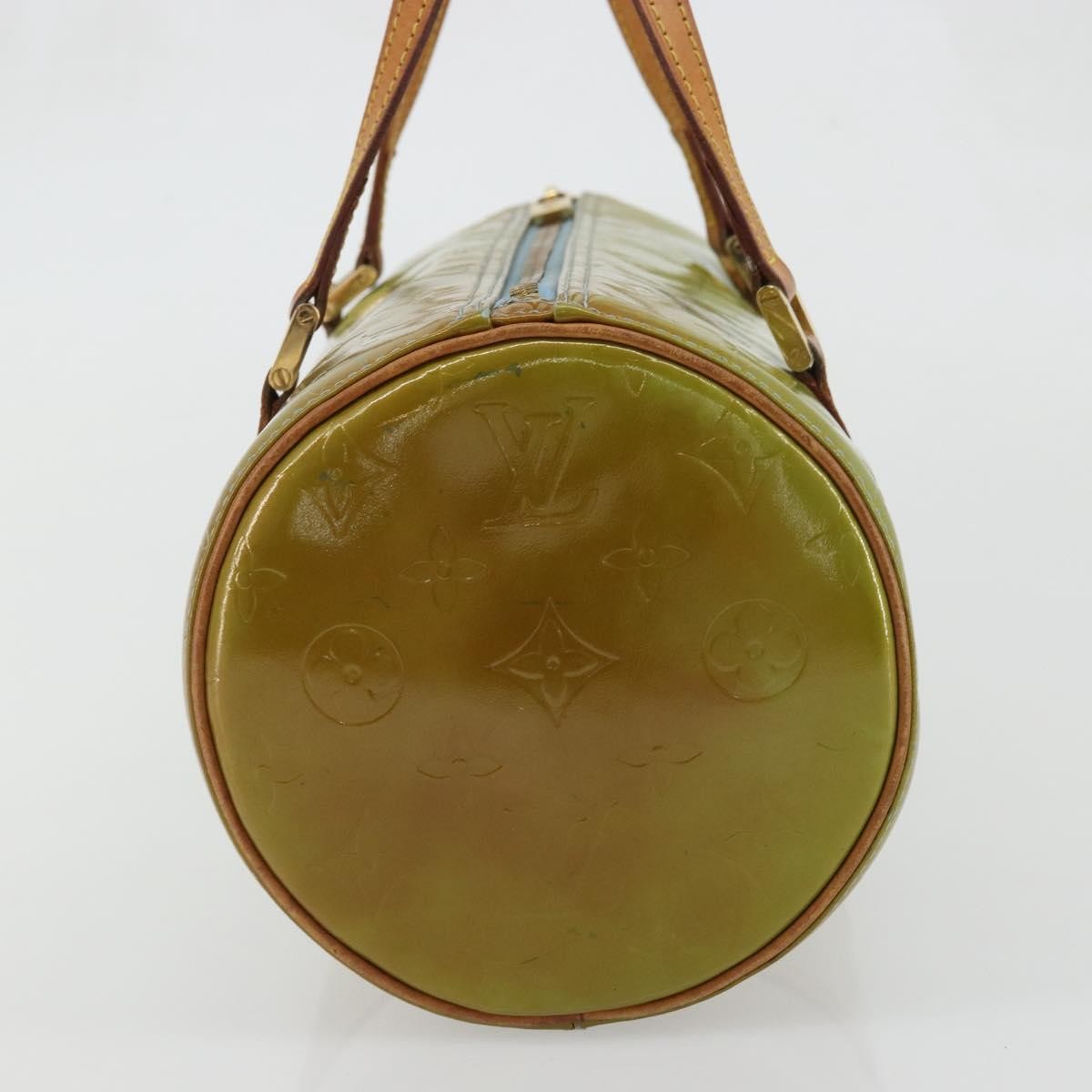 Louis Vuitton Bedford Monogram Vernis Green Patent_Leather Handbag (Pre-Owned)