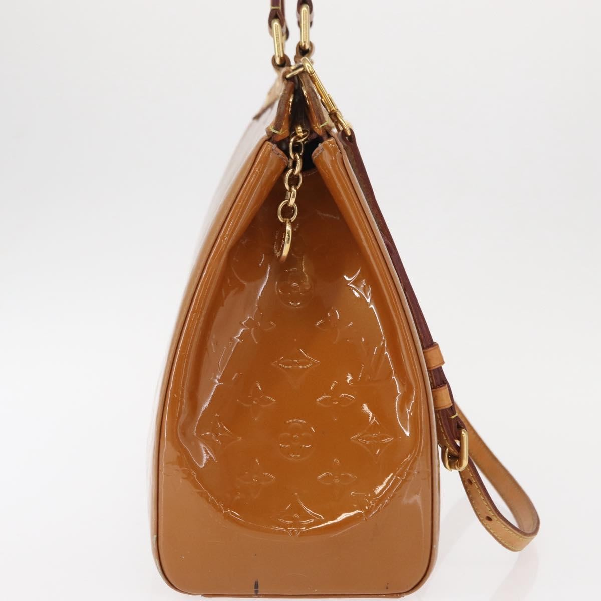 Louis Vuitton Brea Monogram Vernis Brown Patent_Leather Handbag (Pre-Owned)