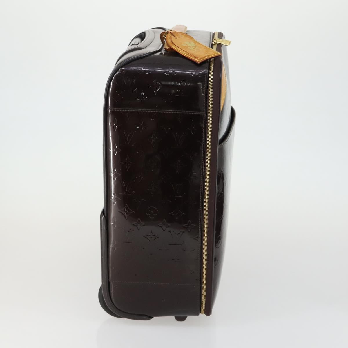 Louis Vuitton Pegase Luggage Monogram Vernis Brown Patent_Leather Travel Bag Bag (Pre-Owned)