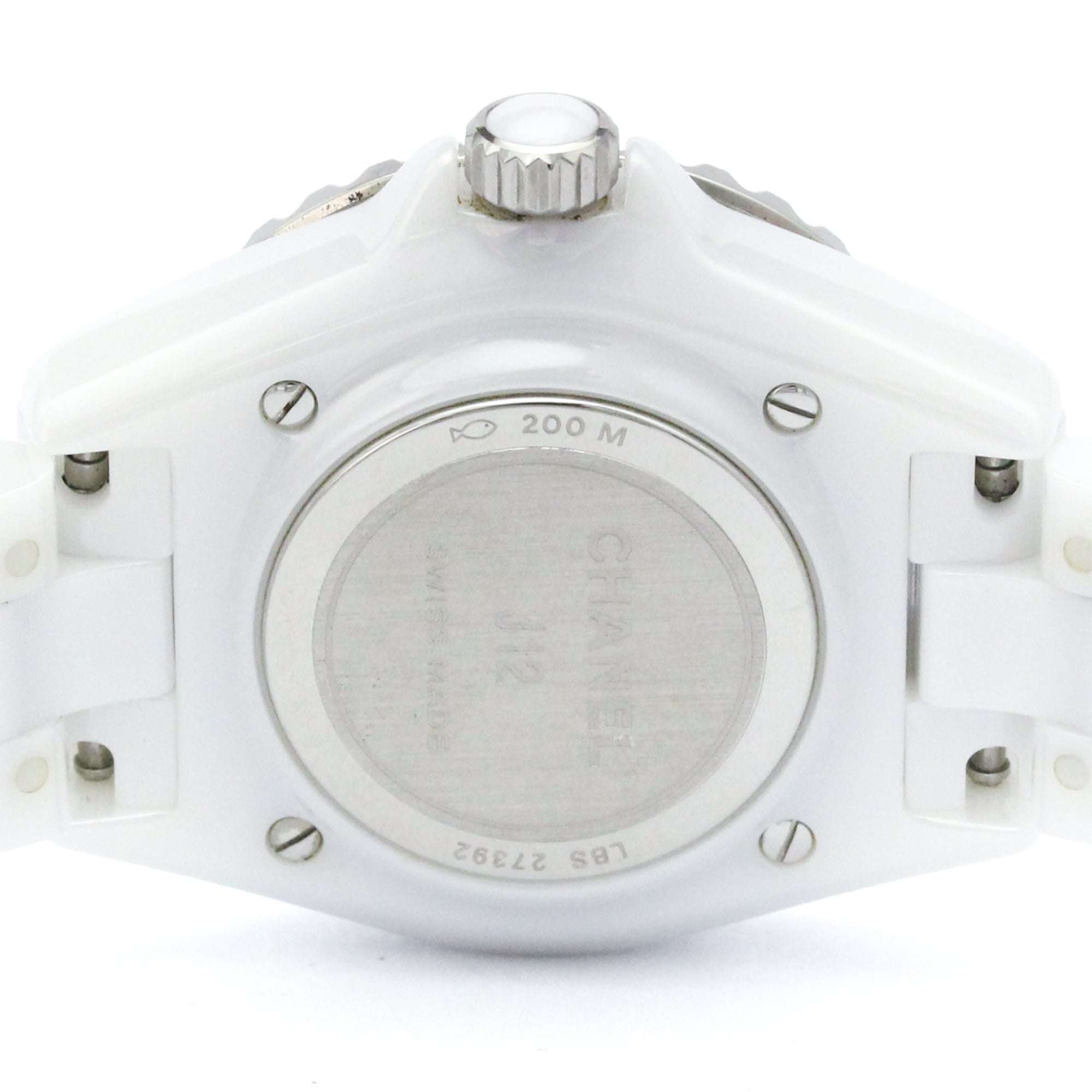 Chanel J12 Quartz Ceramic And Stainless Steel With Diamond Markers Watch (Pre-Owned)