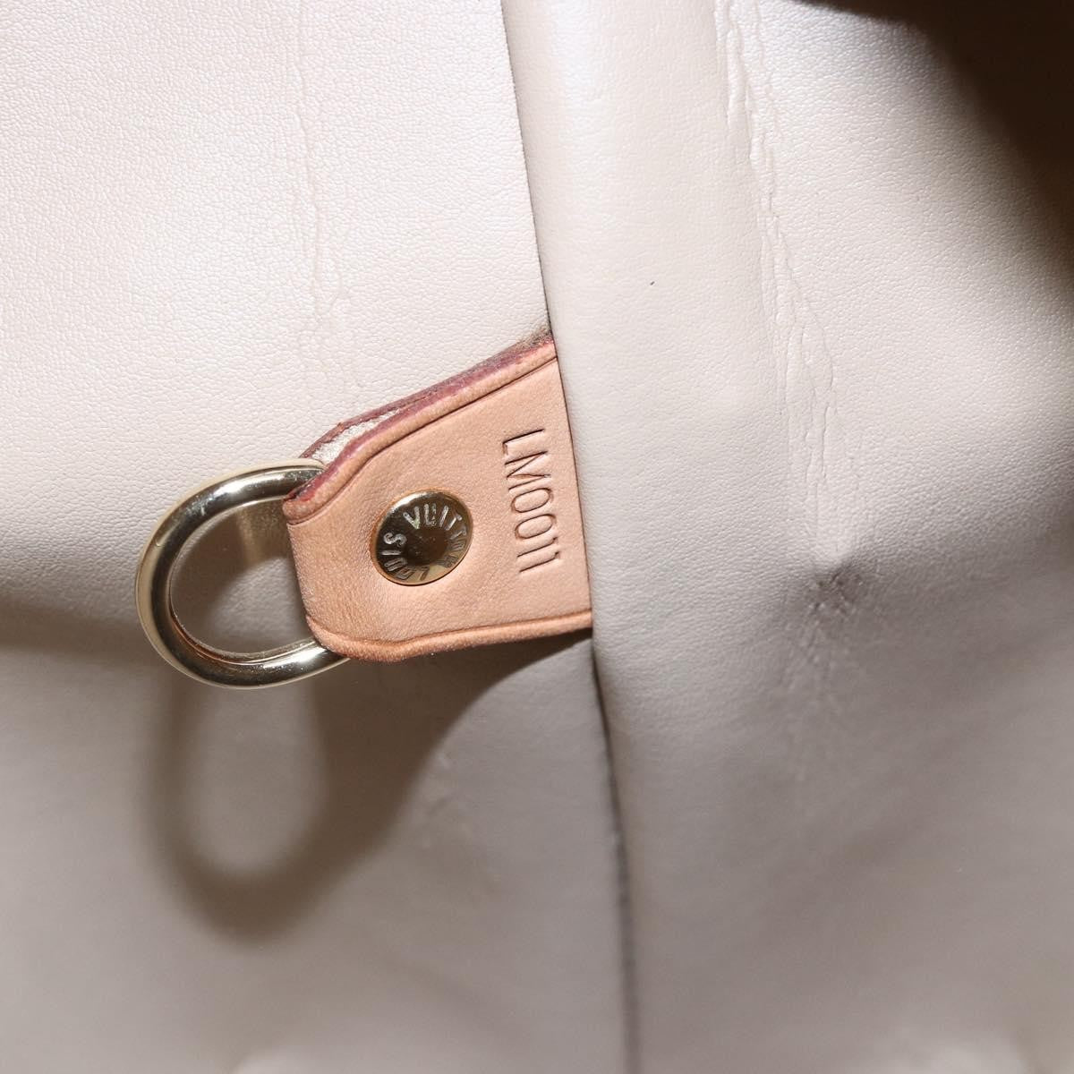 Louis Vuitton Houston Monogram Vernis Beige Patent_Leather Handbag (Pre-Owned)