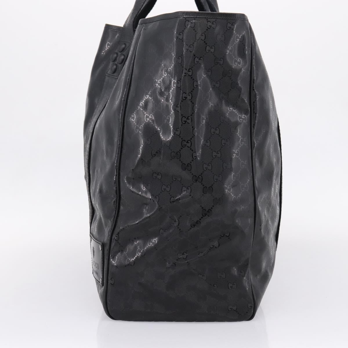 Gucci Indy Tote Pvc Leather Black Pvc Tote Bag Bag (Pre-Owned)