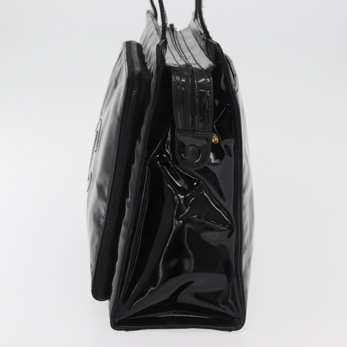 Chanel Cc Shoulder Bag Patent Leather Black Patent_Leather Shoulder Bag Bag (Pre-Owned)
