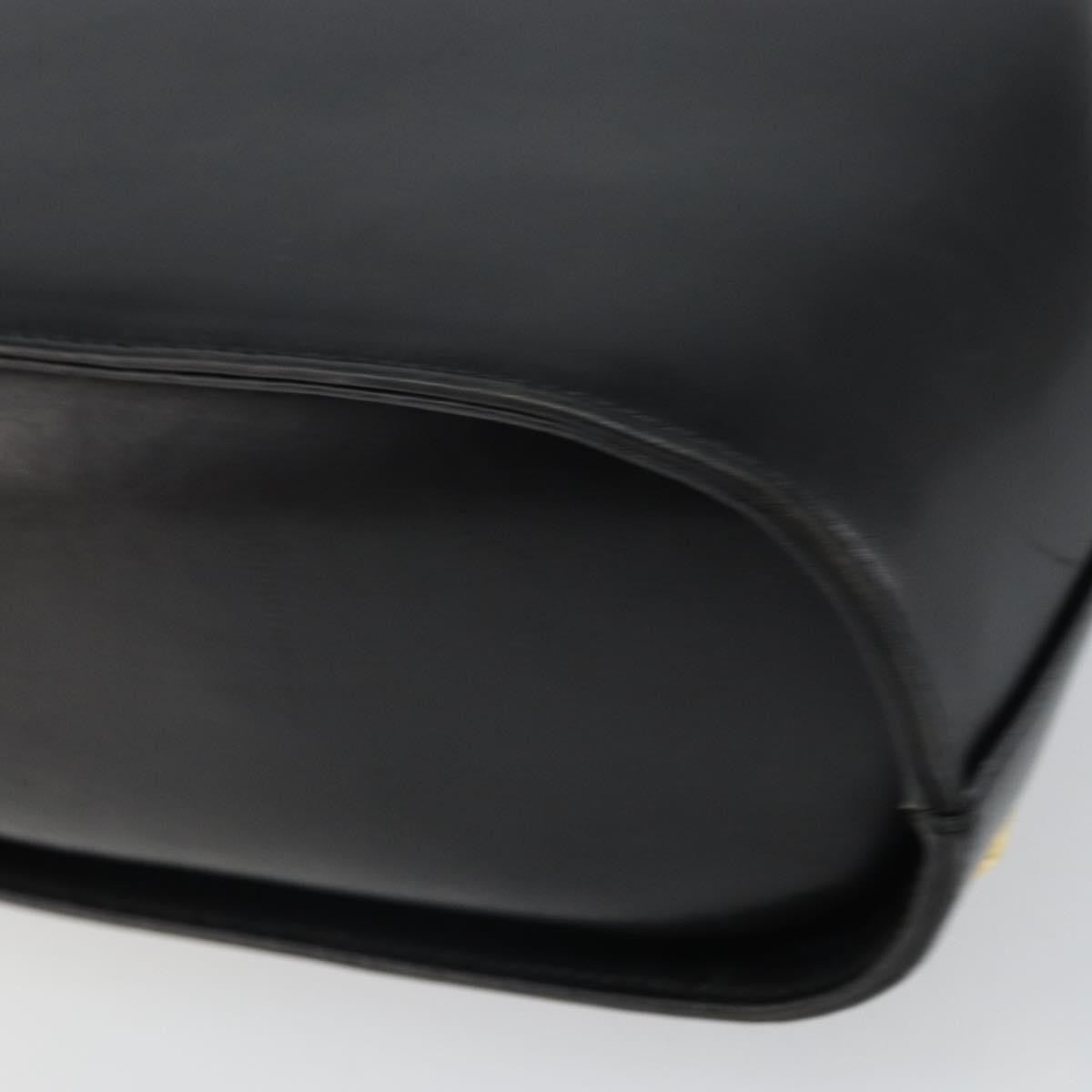 Salvatore Ferragamo Vintage Leather Black Leather Handbag (Pre-Owned)