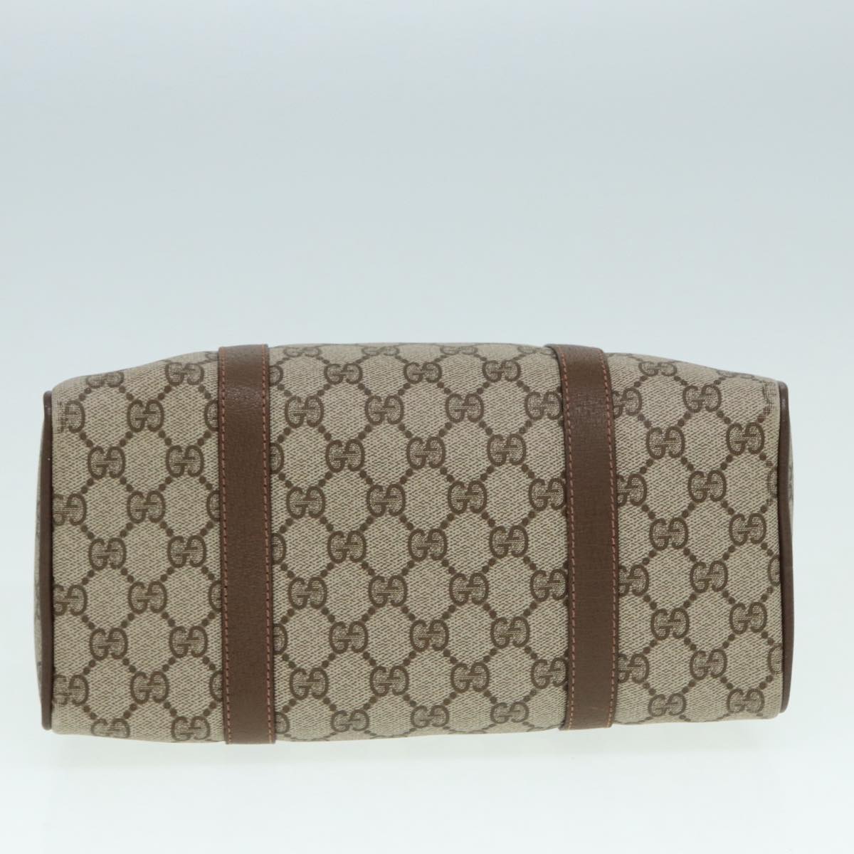 Gucci Boston Beige Canvas Travel Bag (Pre-Owned)