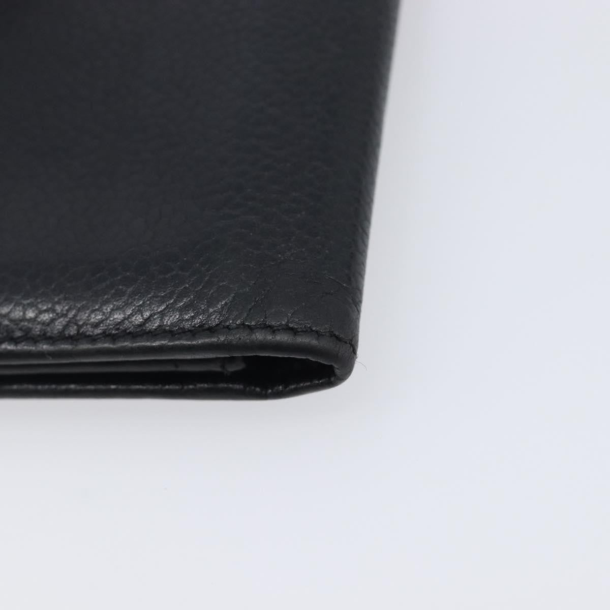 Chanel Timeless Bifold Card Case Caviar Black Leather Card Holders Accessory (Pre-Owned)