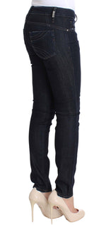 Costume National Blue Cotton Stretch Slim Fit Women's Jeans