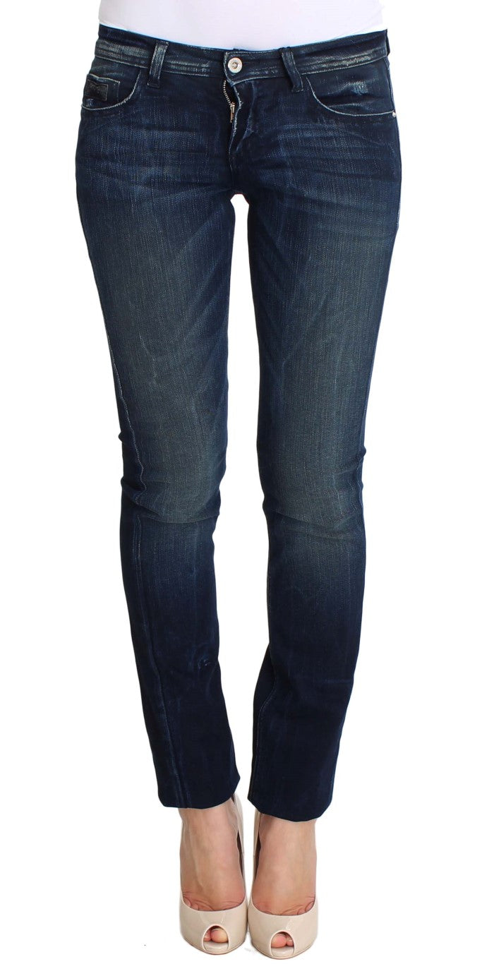 Costume National Blue Wash Cotton Slim Fit Skinny Women's Jeans