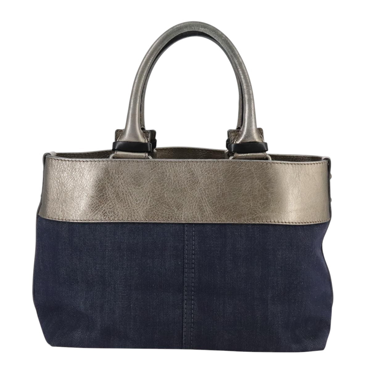 Chloé Blue Canvas Handbag (Pre-Owned)