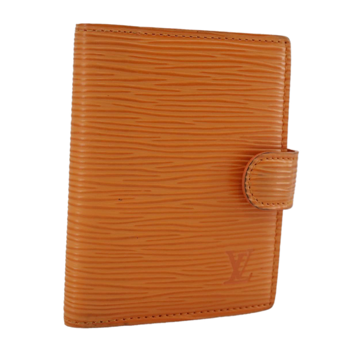 Louis Vuitton Agenda Cover Orange Leather Wallet  (Pre-Owned)
