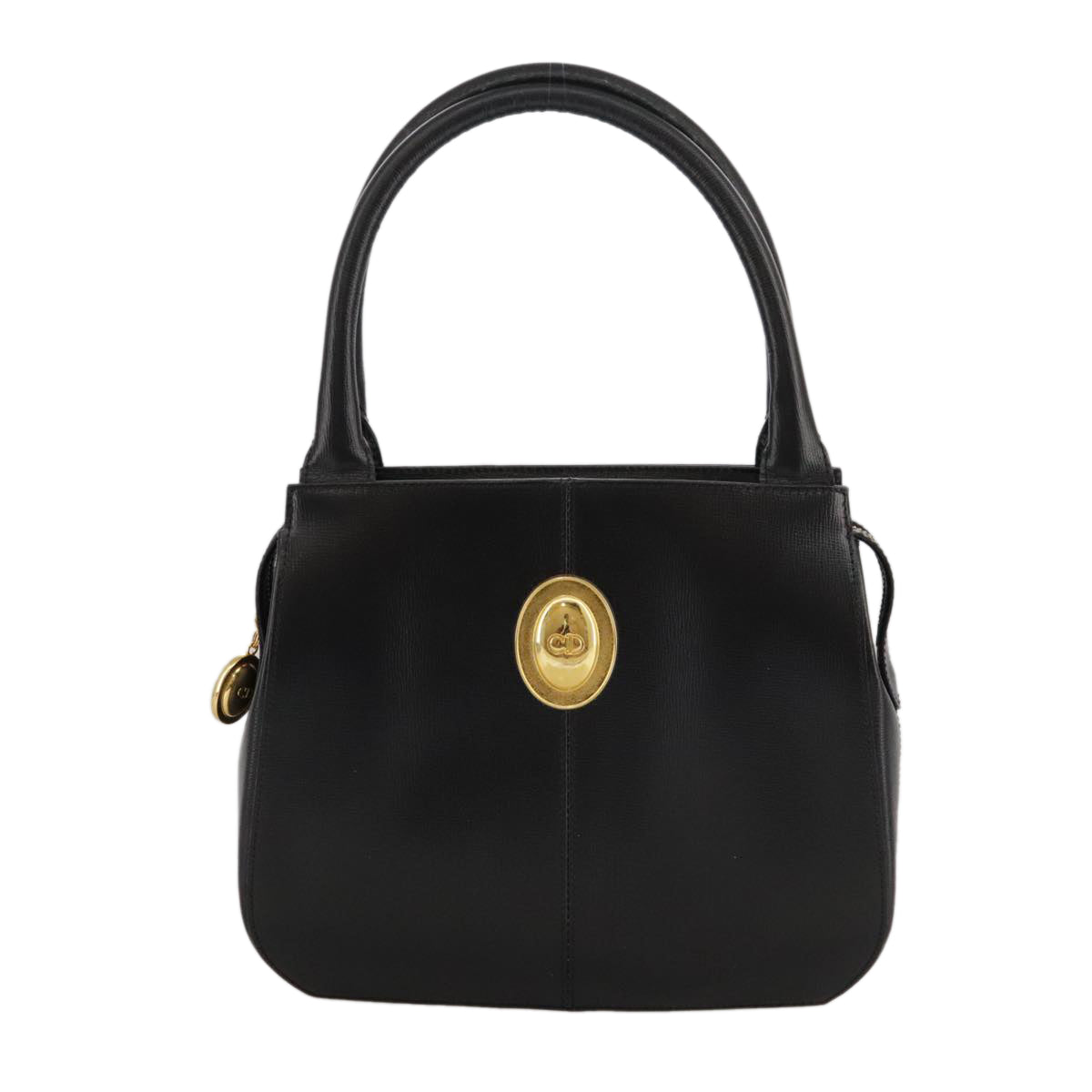 Dior Cd Black Leather Handbag (Pre-Owned)