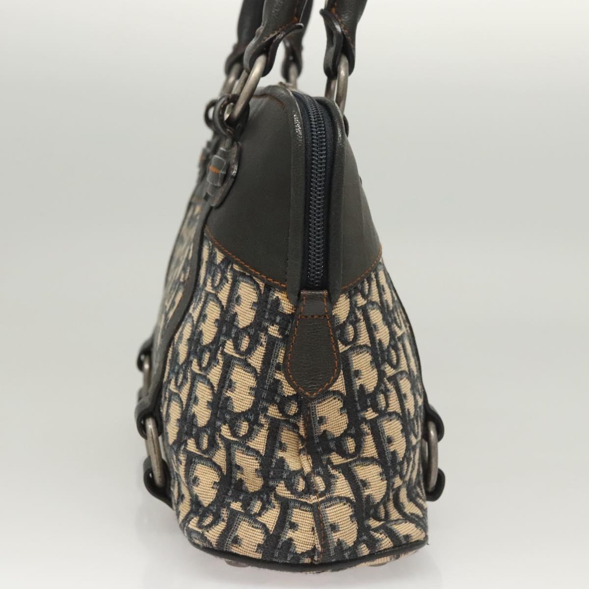 Dior Cd Navy Canvas Handbag (Pre-Owned)