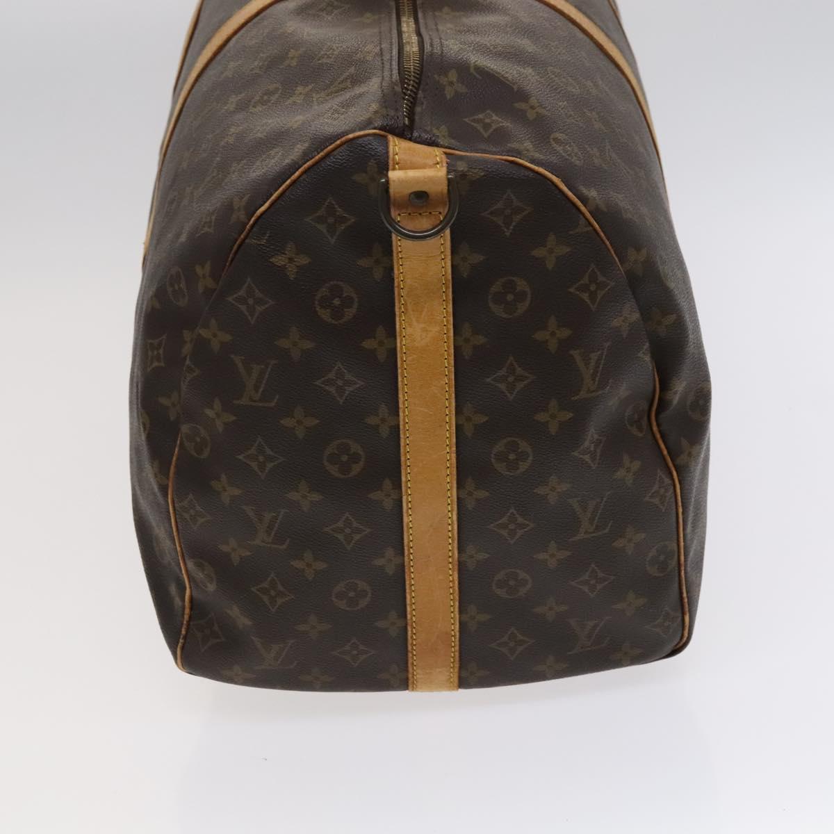 Louis Vuitton Keepall Bandoulière 60 Brown Canvas Travel Bag (Pre-Owned)