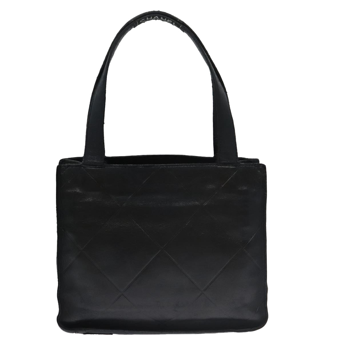 Chanel Black Leather Handbag (Pre-Owned)