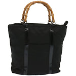 Gucci Bamboo Black Synthetic Handbag (Pre-Owned)