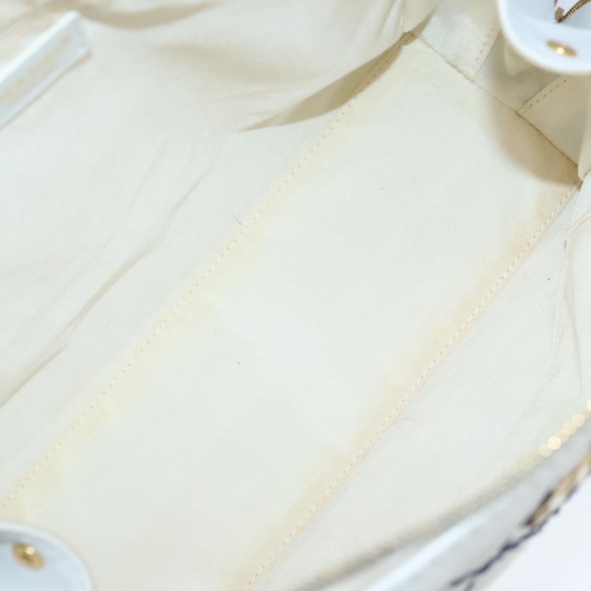 Chanel Wild Stitch White Leather Tote Bag (Pre-Owned)