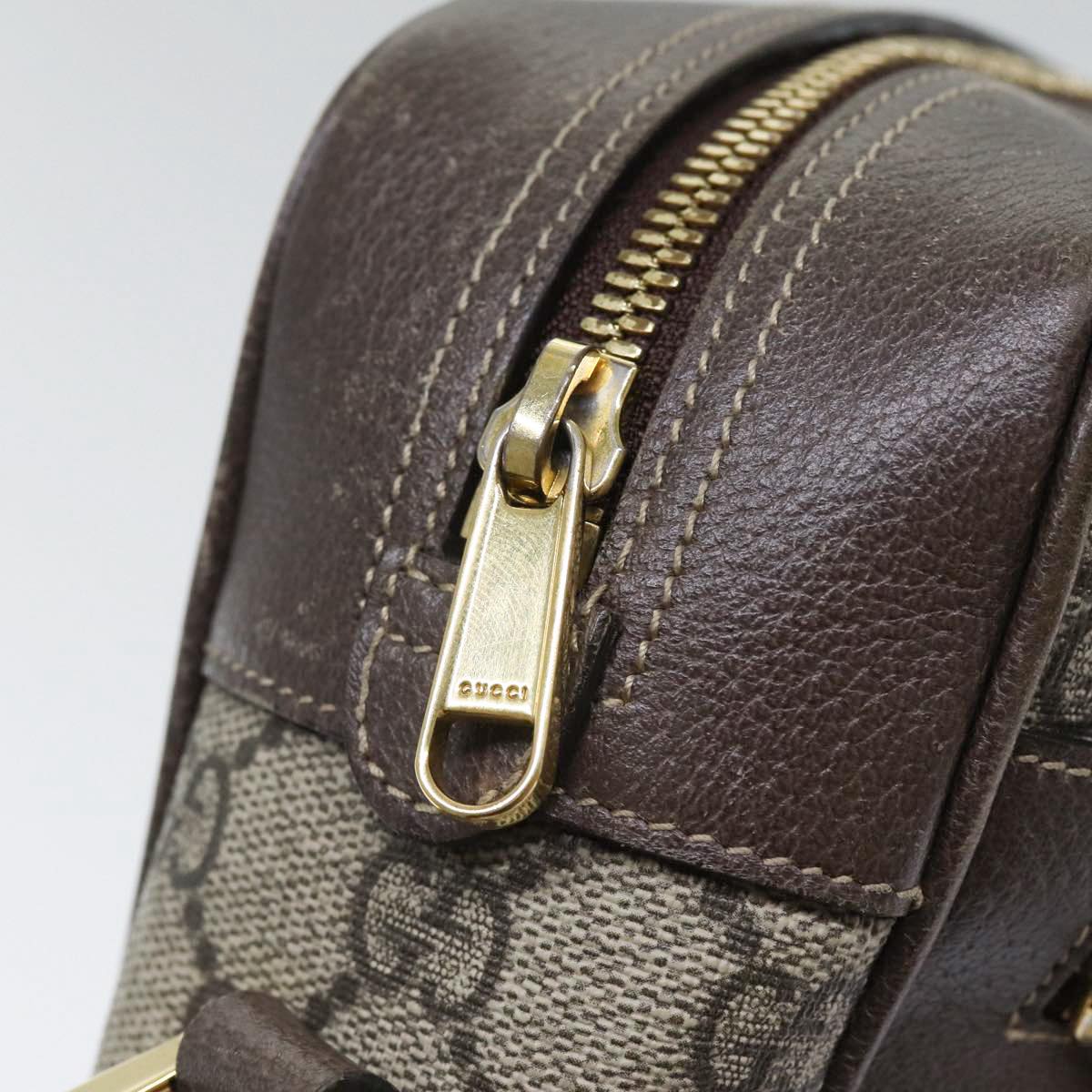 Gucci Ophidia Beige Canvas Shoulder Bag (Pre-Owned)