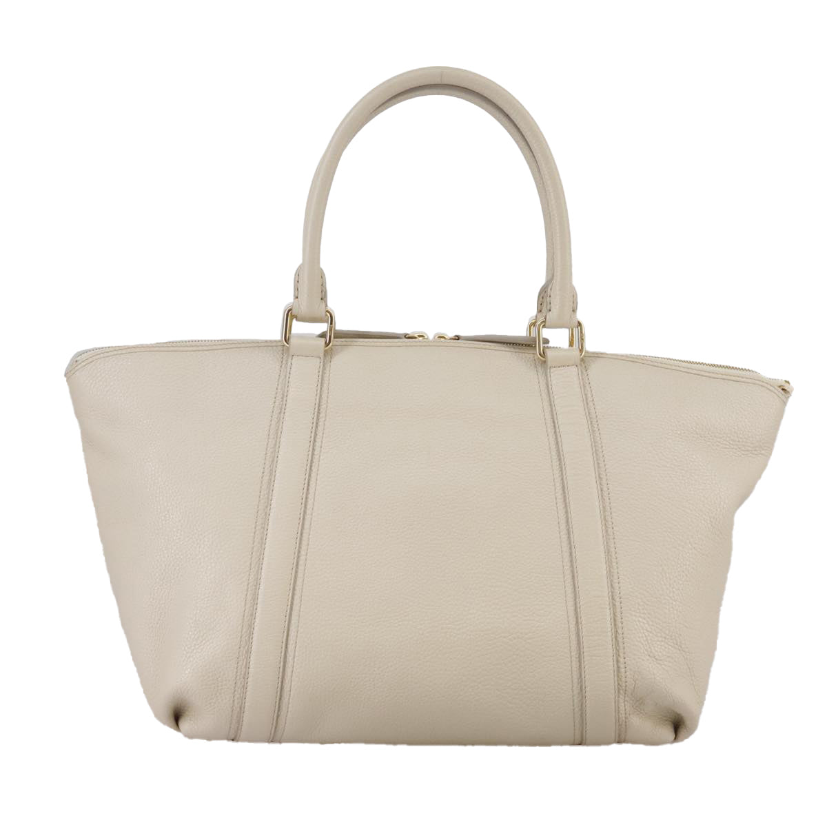 MCM White Leather Tote Bag (Pre-Owned)