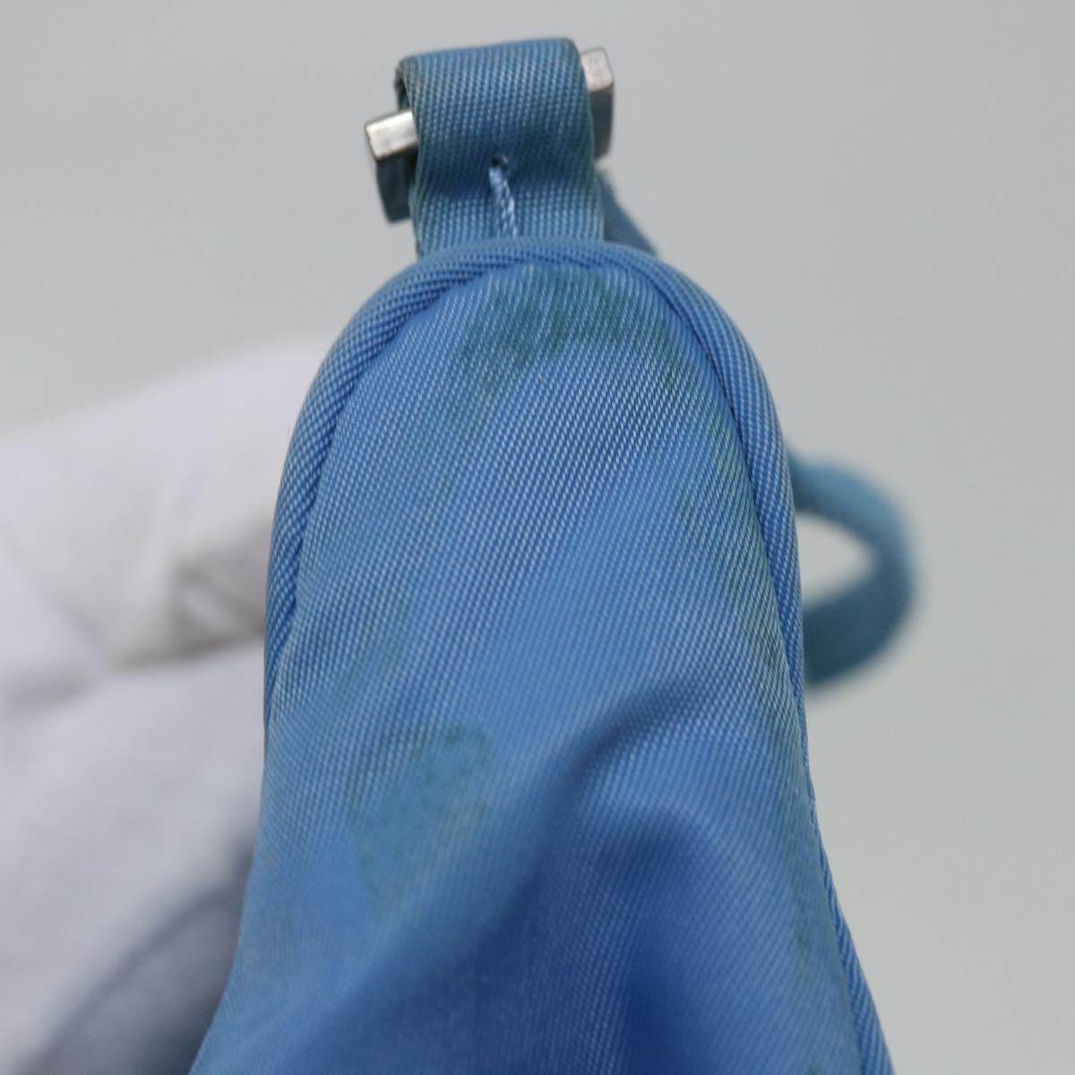 Prada Tessuto Blue Synthetic Shoulder Bag (Pre-Owned)