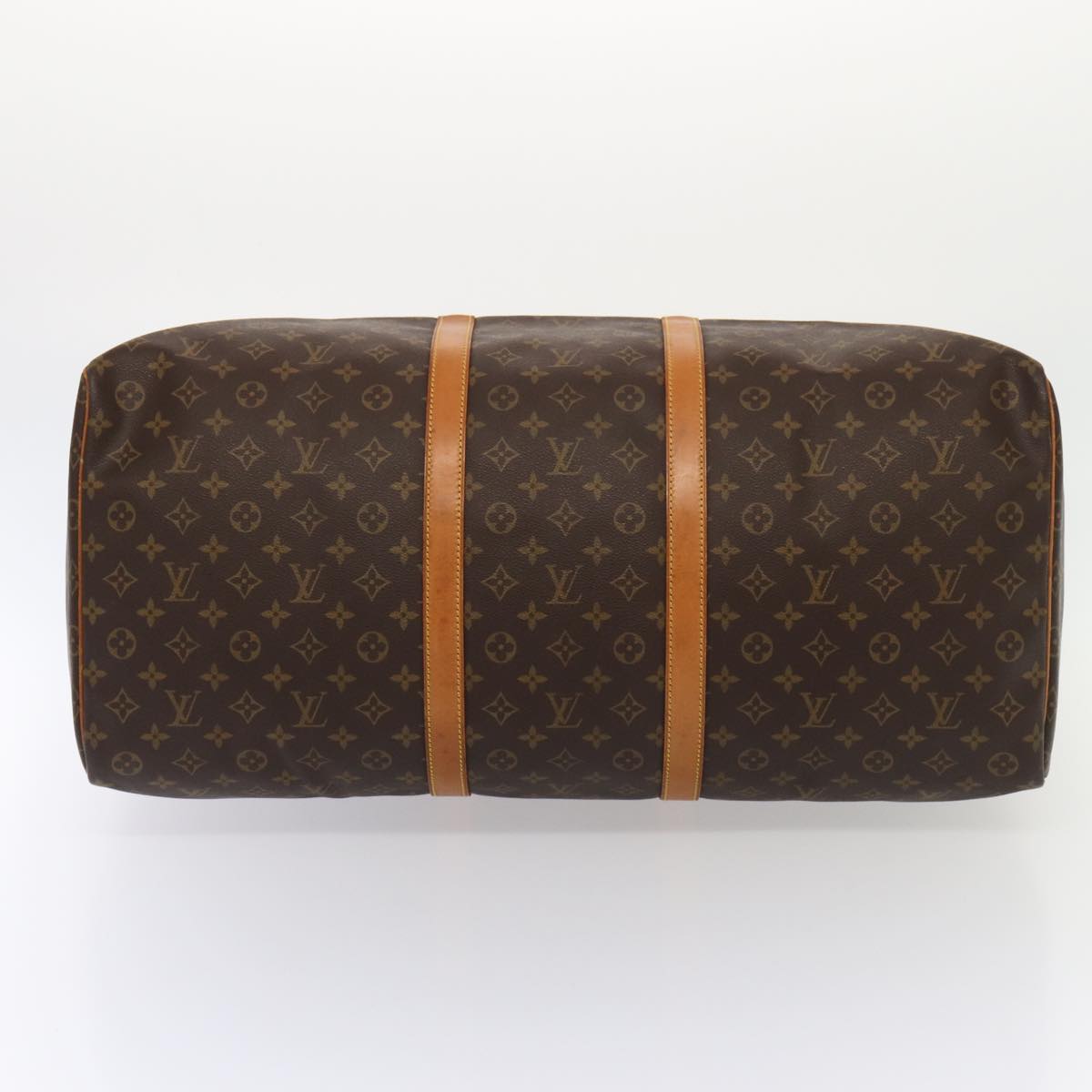 Louis Vuitton Keepall 60 Brown Canvas Travel Bag (Pre-Owned)