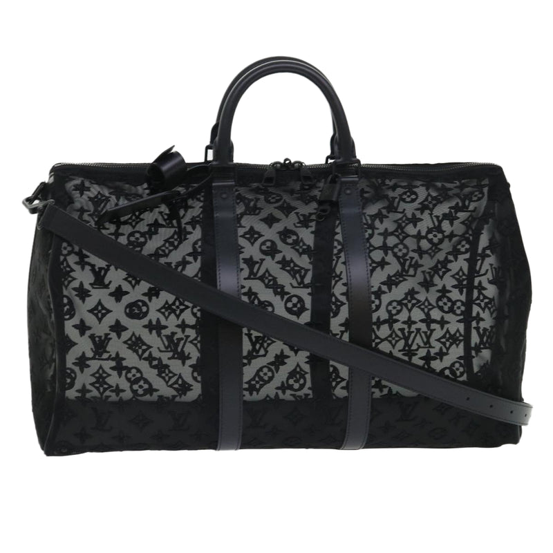 Louis Vuitton Keepall Bandouliere 50 Black Synthetic Travel Bag (Pre-Owned)