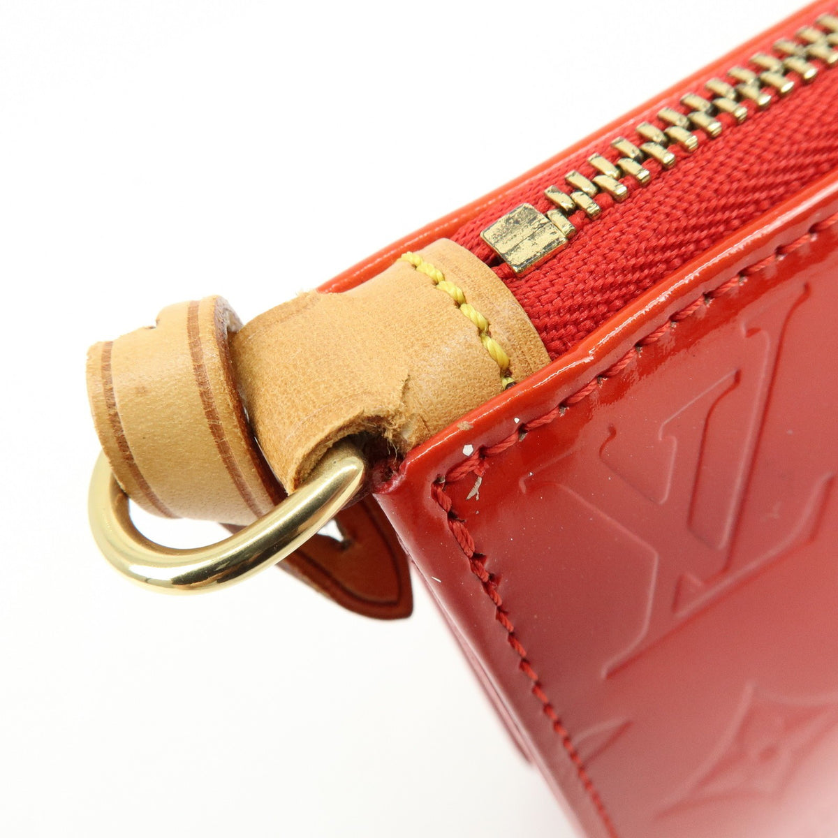 Louis Vuitton Lexington Pochette Monogram Vernis Red Patent_Leather Clutche & Pouche Bag (Pre-Owned)