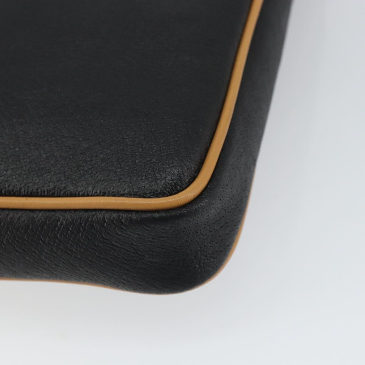 Gucci Vintage Clutch Leather Black Leather Clutche & Pouche Bag (Pre-Owned)