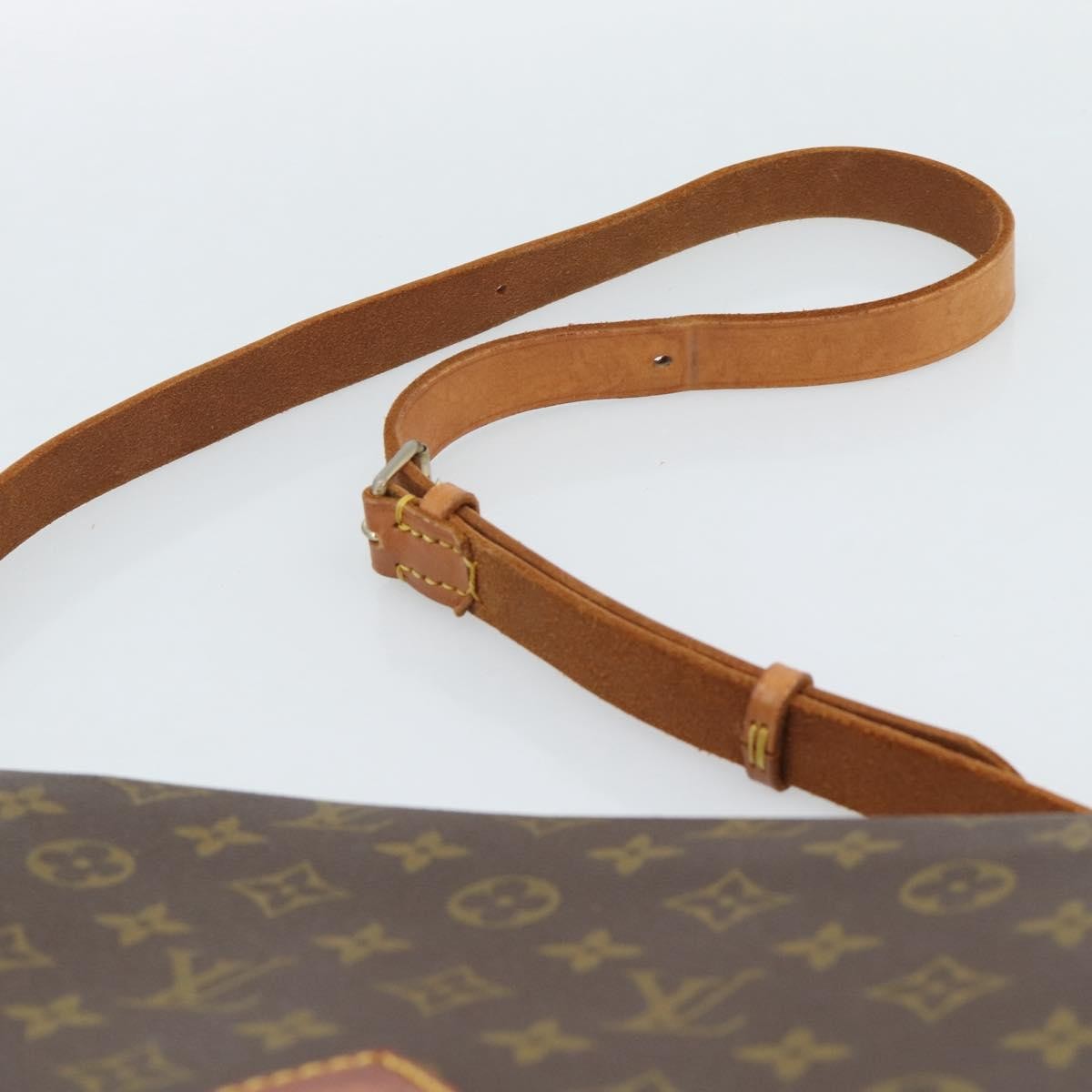 Louis Vuitton Cartouchiere Monogram Canvas Brown Canvas Shoulder Bag Bag (Pre-Owned)