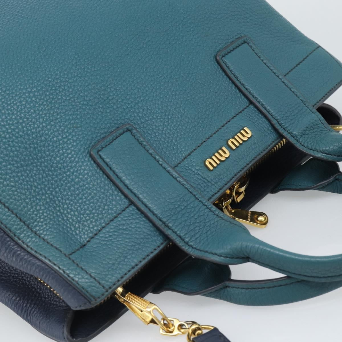 Miu Miu Vintage Leather Green Leather Handbag (Pre-Owned)