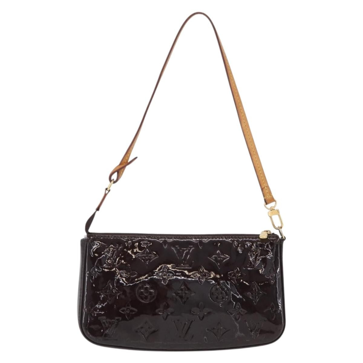 Louis Vuitton Lexington Pochette Monogram Vernis Brown Patent_Leather Clutche & Pouche Bag (Pre-Owned)